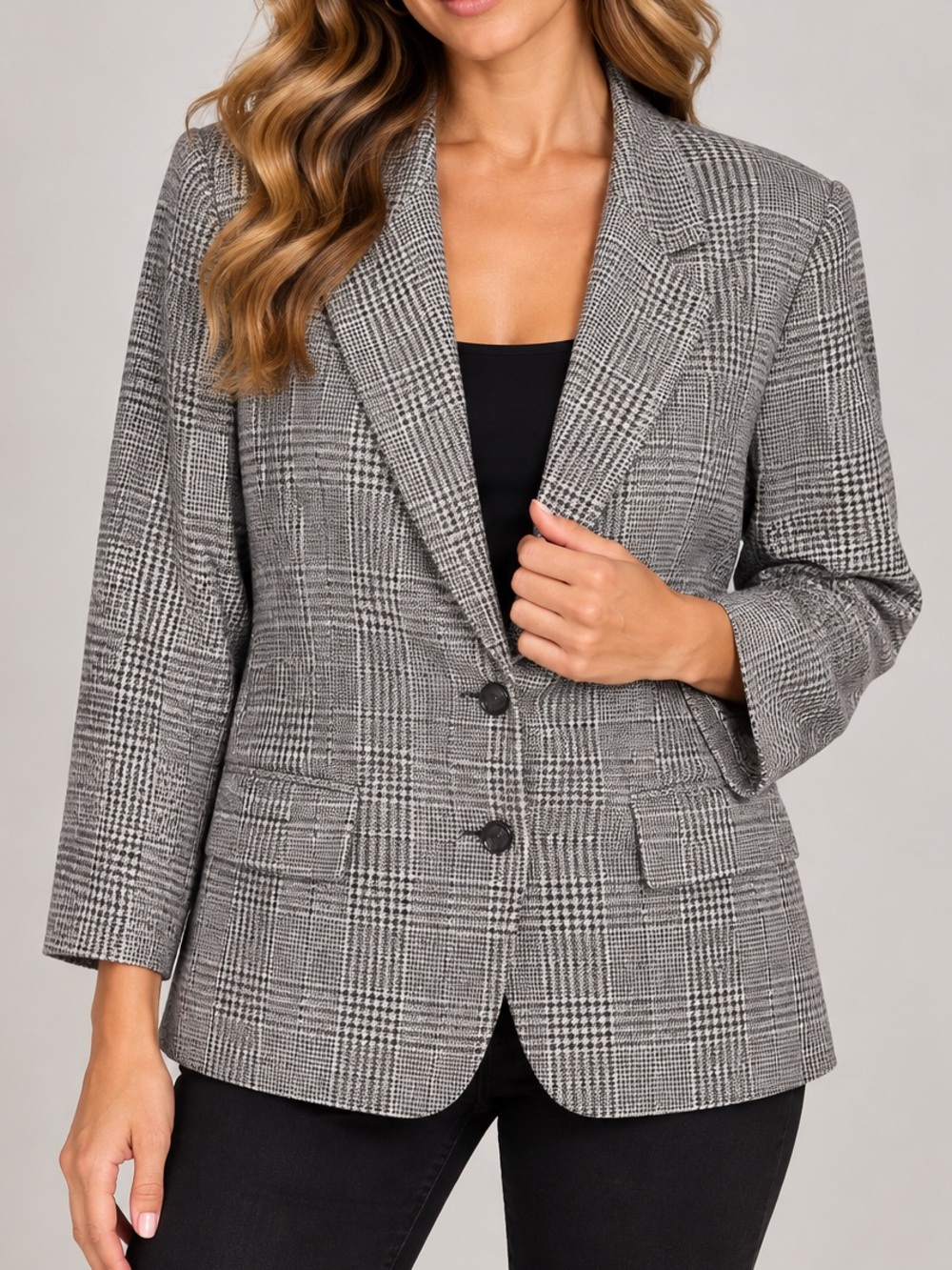Vintage Anne Klein Wool Silk Blazer